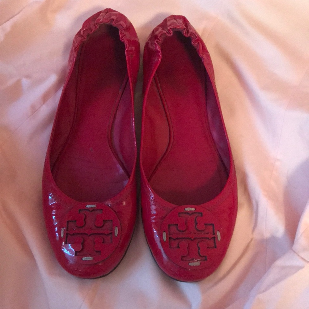 Dark Pink Tory Burch Flats